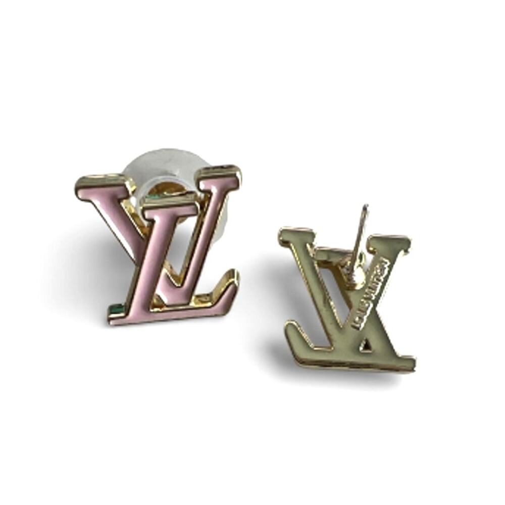 Louis Vuitton LV Iconic Enamel Earrings M01136 - Pink (LVXX009) - Picture 5 of 7